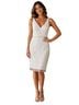 Mac Duggal 100% Polyester White Cocktail Dress Size 14 - photo 2