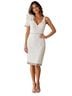 Mac Duggal 100% Polyester White Cocktail Dress Size 14 - photo 1