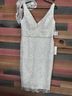 Mac Duggal 100% Polyester White Cocktail Dress Size 14 - photo 9