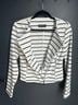 Bagatelle 75% Polyester 18% Rayon 7% Spandex 100% Polyester Stripes White Black Jacket Size M - photo 3