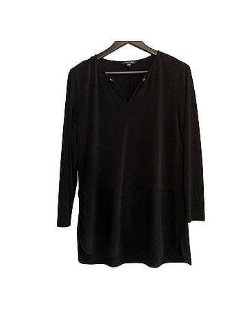 Lauren by Ralph Lauren Keyhole Knit Top Long Sleeve T-Shirt (view 1)