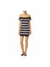 MSGM Stripes Black Cocktail Dress Size L - photo 4