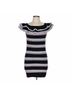 MSGM Stripes Black Cocktail Dress Size L - photo 6