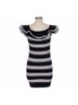 MSGM Stripes Black Cocktail Dress Size L - photo 7