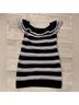 MSGM Stripes Black Cocktail Dress Size L - photo 10