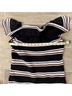 MSGM Stripes Black Cocktail Dress Size L - photo 12