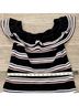 MSGM Stripes Black Cocktail Dress Size L - photo 13