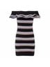MSGM Stripes Black Cocktail Dress Size L - photo 15