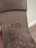 Coach 100% Leather Print Black Brown Flip Flops Size 7 - photo 3