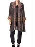Johnny Was Floral Gray Pink Coat Size 3X - photo 6