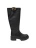 Coach 100% Leather Solid Black Boots Size 9 1/2 - photo 1