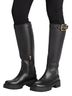 Coach 100% Leather Solid Black Boots Size 9 1/2 - photo 2