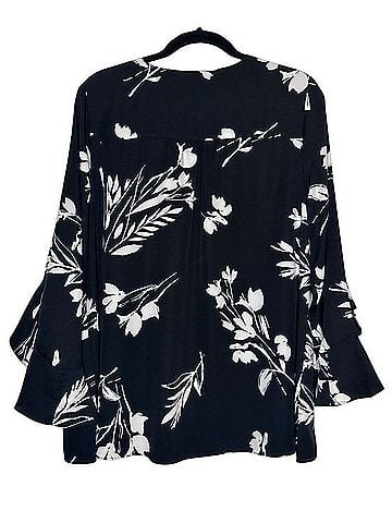 Vince Camuto Floral Whispers 3/4 Sleeve Blouse (view 2)