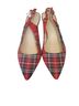 Isaac Mizrahi Plaid Red Blue Green Heels Size 9 - photo 2