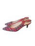 Isaac Mizrahi Plaid Red Blue Green Heels Size 9 - photo 1