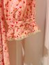 Coach 100% Silk Floral Pink Cocktail Dress Size 2 - photo 4