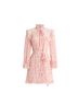 Coach 100% Silk Floral Pink Cocktail Dress Size 2 - photo 1