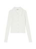Sandro Solid White Cardigan Size S - photo 1