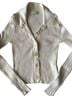 Sandro Solid White Cardigan Size S - photo 2