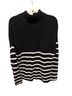 Edited Stripes Black White Pullover Sweater Size M - photo 2