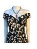 Aidan Mattox 100% Polyester 4% Elastane Floral Black White Cocktail Dress Size 6 - photo 5