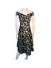 Aidan Mattox 100% Polyester 4% Elastane Floral Black White Cocktail Dress Size 6 - photo 2