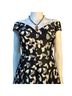 Aidan Mattox 100% Polyester 4% Elastane Floral Black White Cocktail Dress Size 6 - photo 9