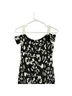 Aidan Mattox 100% Polyester 4% Elastane Floral Black White Cocktail Dress Size 6 - photo 8
