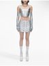 Marc Jacobs 100% Leather Silver Leather Skirt Size XS - photo 3