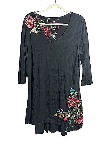 JW Los Angeles Embroidered Tunic Long Sleeve Blouse (view 2)