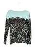Bob Mackie Floral Blue Black Casual Sweaters Size M - photo 2