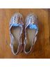 ASOS 100% Leather Aztec Or Tribal Print Pink Sandals Size 7 - photo 4