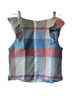 Maeve 100% Cotton Plaid Multi Color Sleeveless Top Size 4 - photo 2