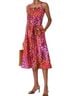 Natori Print Pink Orange Active Dress Size S - photo 1