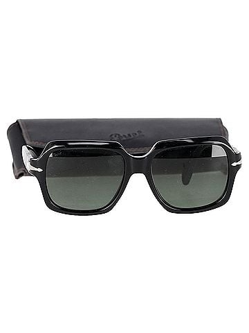 Persol Persol PO3328S Square Sunglasses in Black Acetate (view 2)