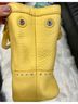 Coach 100% Leather Yellow Leather Satchel One size - photo 9