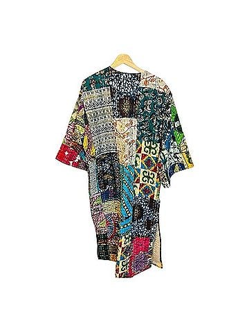 Raj Raj Kantha Kimono Coat (view 2)
