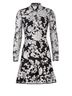Adelyn Rae 100% Polyester Floral Black White Casual Dress Size S - photo 1