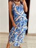 Never Fully Dressed Tropical Blue Ivory Casual Dress Size 12 - photo 3