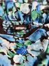ROTATE 100% Polyester Floral Blue Green Cocktail Dress Size 6 - photo 3