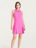 Cinq à Sept 93% Polyester 7% Elastane 100% Polyester Pink Cocktail Dress Size 4 - photo 3