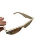 Quince 100% Acetate Brown Ivory Sunglasses One size - photo 2