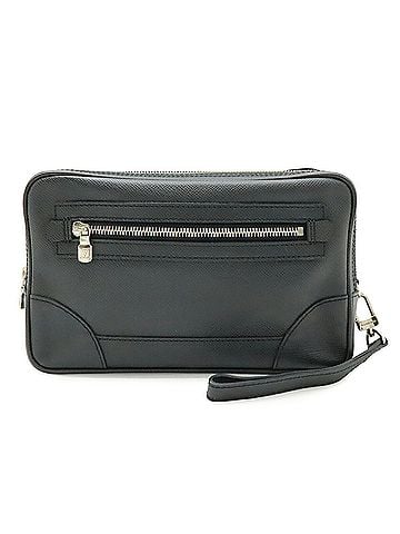 Louis Vuitton LOUIS VUITTON Louis Vuitton Taiga Pavel Second Bag Clutch Leather Ardoise Black M31142 (view 2)