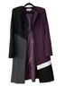 Calvin Klein Black Gray Purple White Coat Size 2 - photo 1