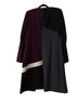 Calvin Klein Black Gray Purple White Coat Size 2 - photo 2