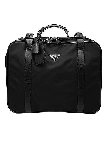 Prada Saffiano Trimmed Tessuto Suitcase Bag (view 1)