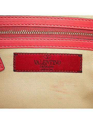 Valentino Small Leather Rockstud Trapeze Satchel (view 2)