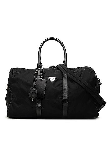 Prada Saffiano Trimmed Tessuto Travel Bag (view 1)