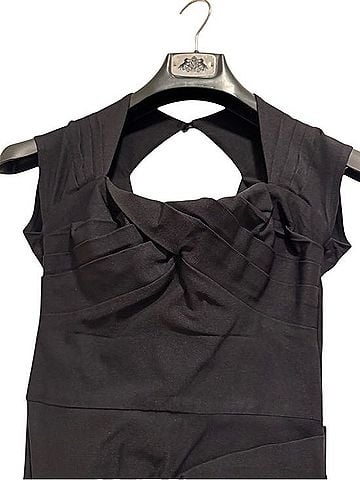 Stop Staring! Black Bow Dress Cocktail Dress (view 1)