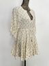 REVOLVE 100% Cotton Stars White Gold Casual Dress Size XS - photo 6